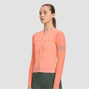 MAAP Cycling Jersey, Women's Evade Pro Base LS Jersey - Light Coral / Large